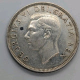1951 80% Silver Canadian Canada Silver Dollar About Uncirculated AU1