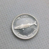 Roll of 1967 Canada Silver Dimes Coins, 10 Cents, UNC BU, Canadian 80% silver - NumisFind