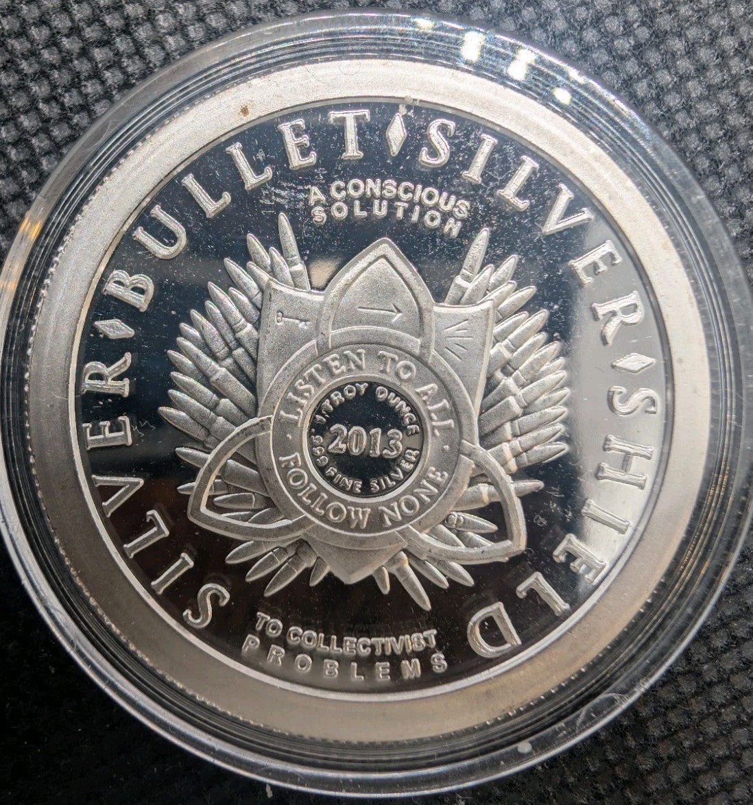 2013 Cannabis Proof - Silver Bullet Silver Shield .999 1 oz Silver Round2