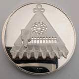 Sterling Silver Medal - The Hanukkah by Ernest Lauser Designed by Mark Aron1