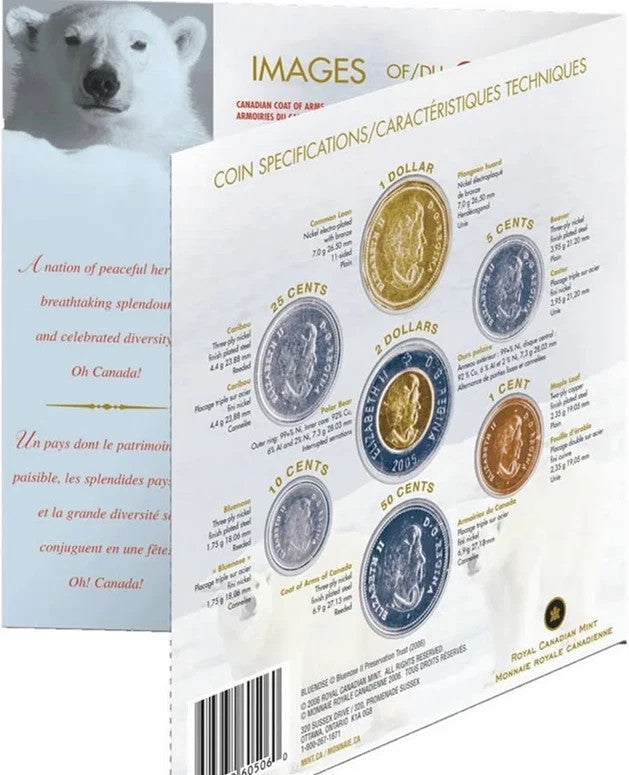 2006 O Canada Oh! Canada! Canadian 7 Coins Gift Set. Mint UNC.2