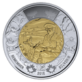 2015 Canada Remember : In Flanders Field Toonie Two Dollar $2 Coin M UNC Toon0