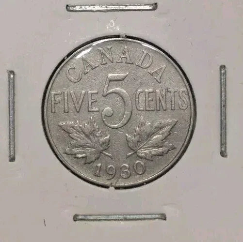 MINT ERROR DIE CRACK Lot Of 2 Five Cents Canada 1930 And 1931 - NumisFind