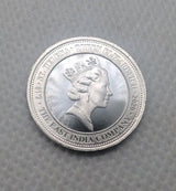 2020 St. Helena 1/10 Oz .999 Silver Crown Guinea East India Company1