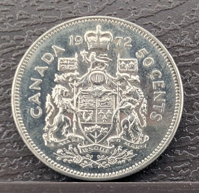 1972 Canadian Nickel Half Dollar 50 Cent Coin Canada0