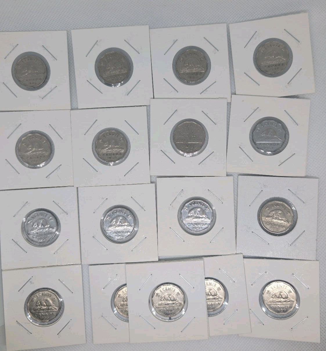 CA Complete collection - 5 cent 1922-1960 - KEY DATE 1925 - 42 coins9