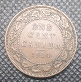 CANADA 1914 LARGE 1 ONE CENT « KING GEORGE V » F 12 - NumisFind