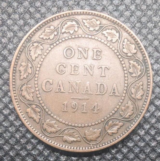 CANADA 1914 LARGE 1 ONE CENT « KING GEORGE V » F 12 - NumisFind
