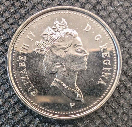 Canada 2001 P Canadian 5 Cent Nickel 5c Beaver1