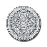 Mexico Cuauhtemoc, Aztec Calendar Silver Coin, 1/10th oz .9990