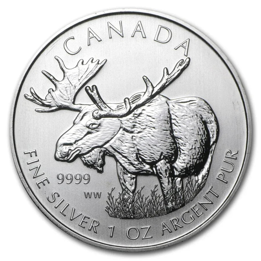 CANADA 2012 1 oz Silver Canadian Majestic Moose Coin Canada - NumisFind