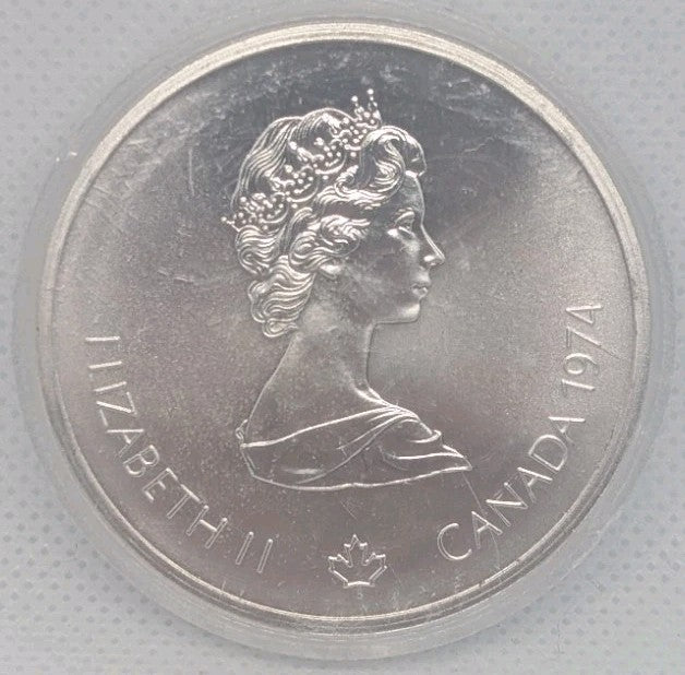 Canada 1974 Montreal Olympics 10 Ten Dollar Silver Coin - Zeus Temple1
