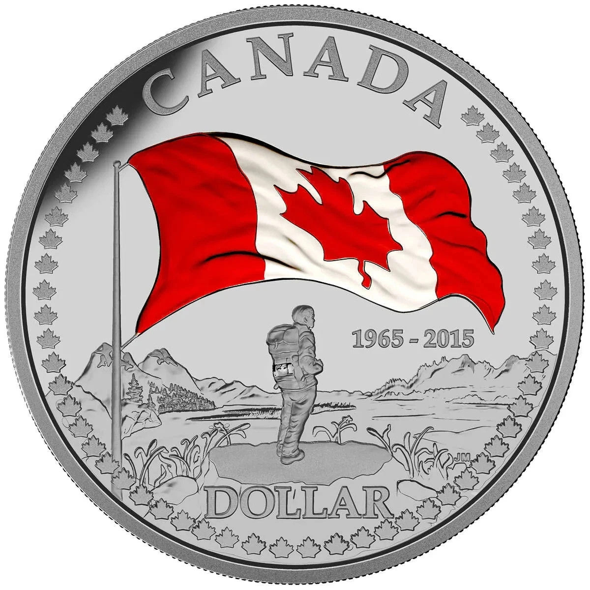2015 50th Anniversary of the Canadian Flag - Pure Silver Proof Set1