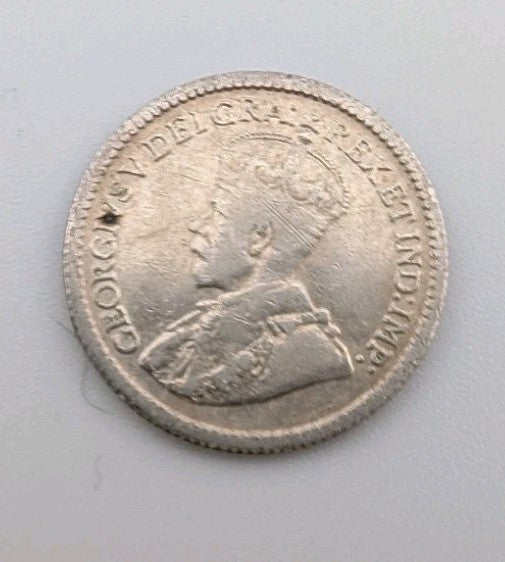 1912 Canada  Silver 5 Cents Silver Coin1