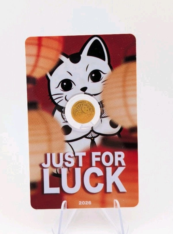 Just for Luck  1/1000 Oz 9999 Gold Coin 12 Dollars Liberia 20260