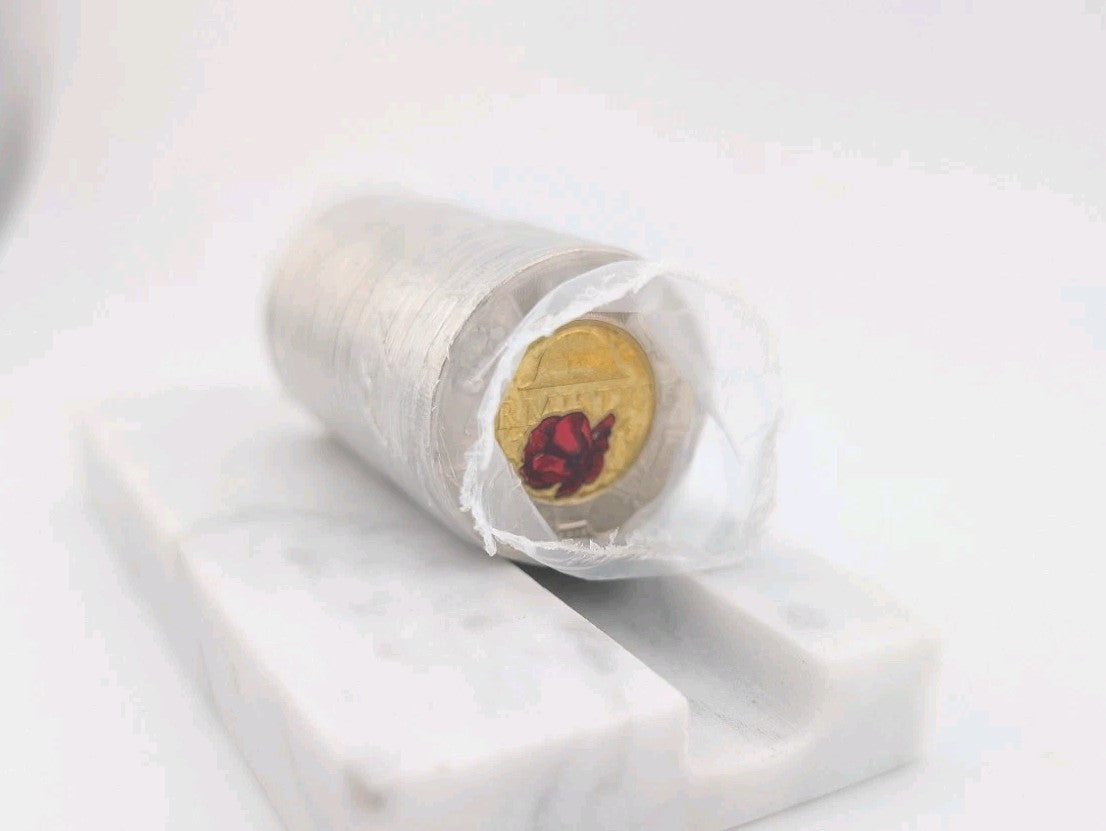 BU UNC Canada 2018 Armistice world war I red poppy $2 toonie coin mint roll 250