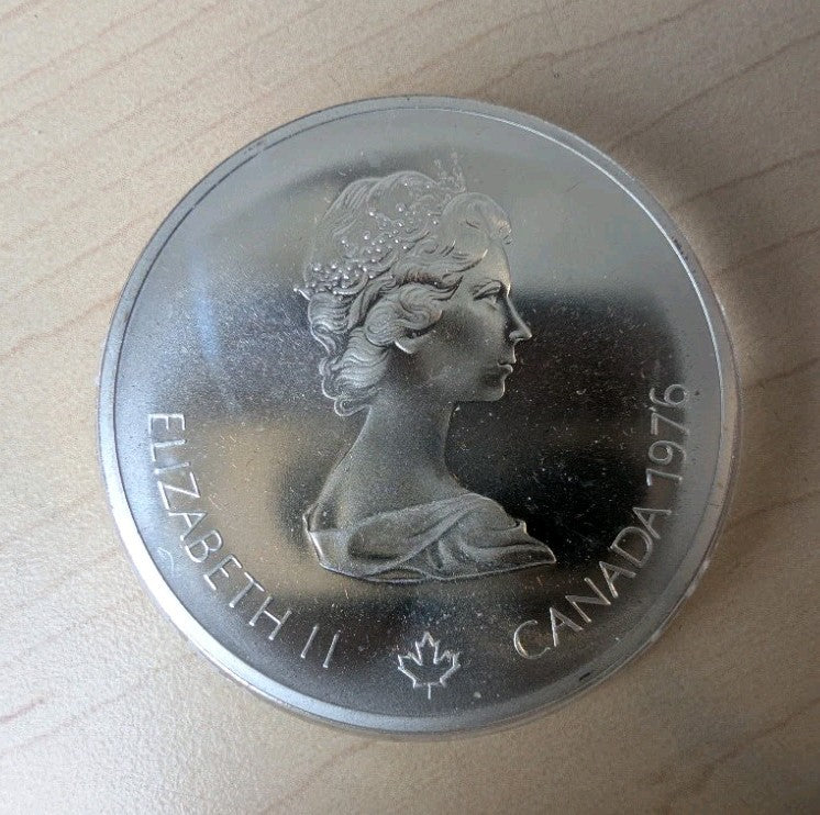 1976 $10 Canadian Canada Olympic Silver Coin1