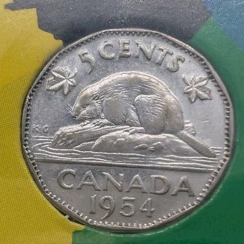 1954 Canada prooflike set in Original cardboard holder with Circulated coins. - NumisFind