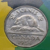 1954 Canada prooflike set in Original cardboard holder with Circulated coins. - NumisFind