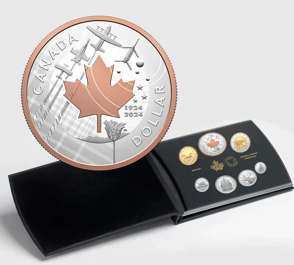 2024 100th Anniversary of the Royal Canadian Air Force Pure Silver Proof Set0
