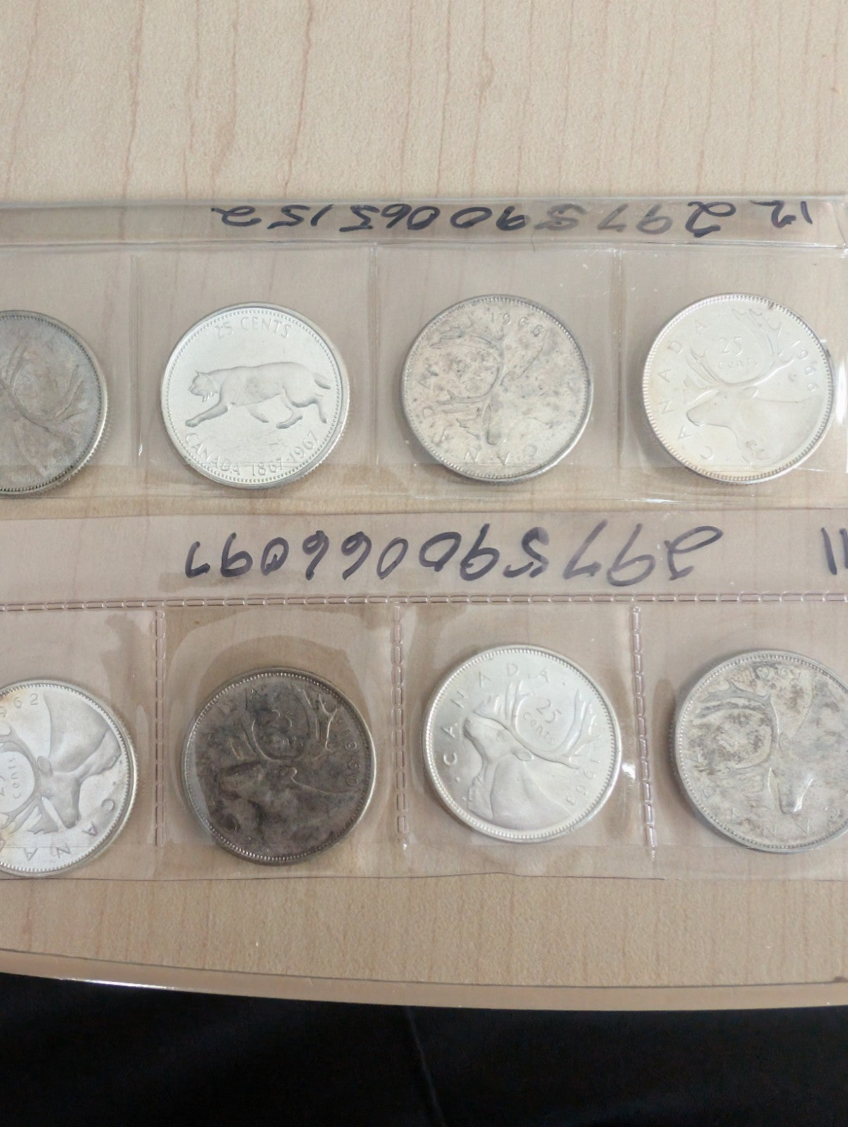 1937-1968 SILVER Canadian Quarter 25 Cents Lot Of 30 - 4.94 Oz of Pure Silver4