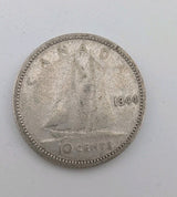 1944 Canada 10c Silver coin Dime - 2g of pure silver0