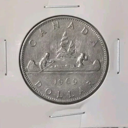 1969 CANADA $1 ONE DOLLAR COIN - CIRCULATED - NumisFind