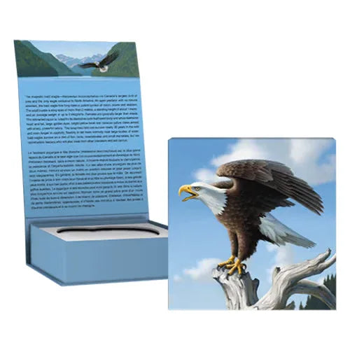 2014 Canada Silver $100 Coin - Bald Eagle 1oz Pure Silver Coin .9999 - NumisFind
