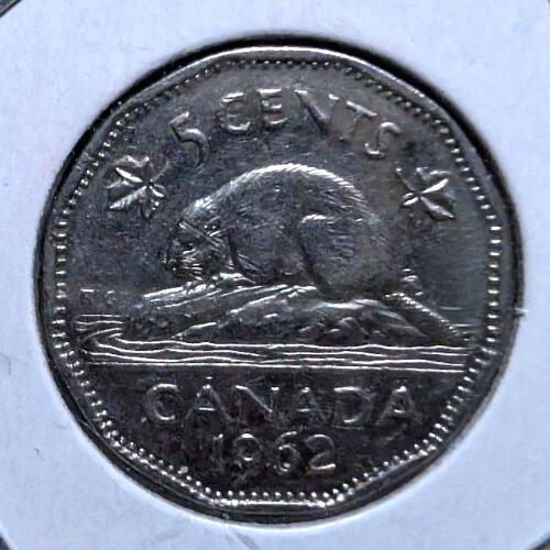 1962 Canada 5 Cent George VI Canadian  Nickel Coin Five Cents0