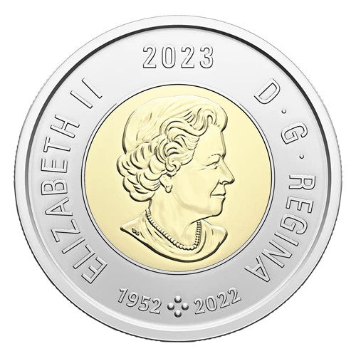 NEW ! 2023 Riopelle Toonie $2 Color Canada Special Wrap RCM Roll - 25 coins2