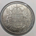 1958 Canadian 50 Cents .800 Silver Half Dollar Queen Elizabeth II Circ - NumisFind