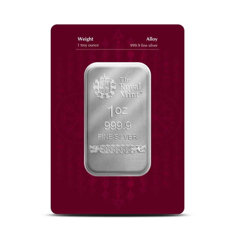 2025 The Royal Mint & Germania Mint partnered  1 oz Silver Bar Norse Gods Thor1