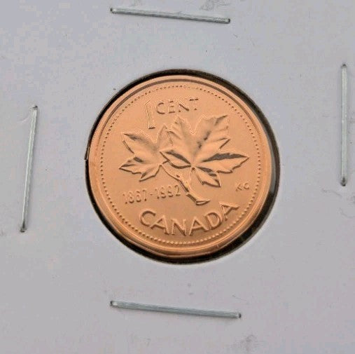 1992 Canada 1 One Cent Coin - Penny - From specimen Set0