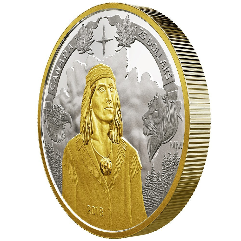2018 $25 FINE SILVER PIEDFORT 250TH ANNIVERSARY OF TECUMSEH’S BIRTH2