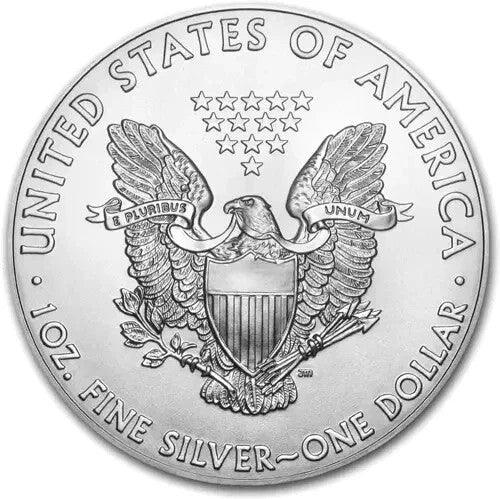1 Troy Oz 999 Fine Silver 2015 American Eagle Walking Liberty Bullion Coin - NumisFind