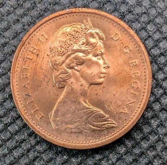 1967 1 Cent Canada Canadian Penny BU1