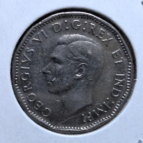 1947 Maple Canada 5 Cent George VI Canadian Nickel Coin Five Cents - NumisFind