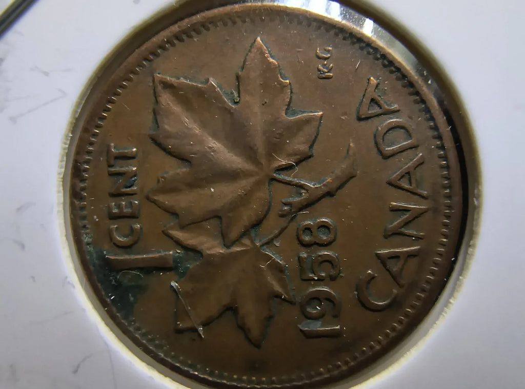 Lot Of 10 Circulated Canada 1 Cent Pre 1960 (GVG Grade) *Read Description* - NumisFind