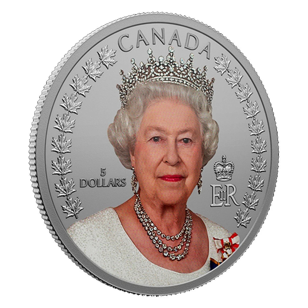 Canada 2022 Remembering Queen Elizabeth II ¼ oz. Pure Silver Coloured $25 Coin1