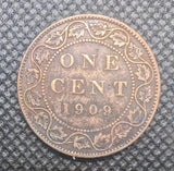 1909 Canada Large Cent Coin. Edward VII PENNY0