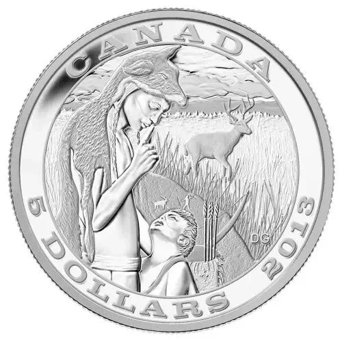 2013 $5 Tradition of Hunting: The Deer - RCM Pure Silver Coin - NumisFind