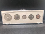 USA 1964 Silver Coins Year Set circulated  w/90% Silver mint set US1