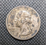 1943 Washington US Quarter 25c Coin 0.9 Silver Coin - NumisFind