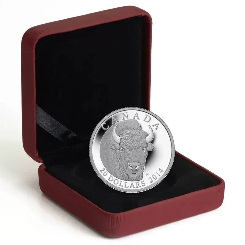 The Bison: A Portrait - 2014 Canada $20 Fine Silver Coin - NumisFind