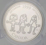 Coin Only 1999 25c September Millennium Proof Sterling Silver Coin0