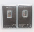 2 X 2.5 gram Platinum Bar - Valcambi Suisse - 999.5 Fine - Consecutive SN - NumisFind