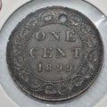 CANADA - 1899 Large Canadian 1 Cent Penny - VF-30 Drilled - SHIPPING LOW COST - NumisFind