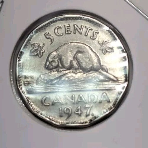 1946 1947 1948 - Canada Five Cent 5c - LOT OF 3 NICKELS3