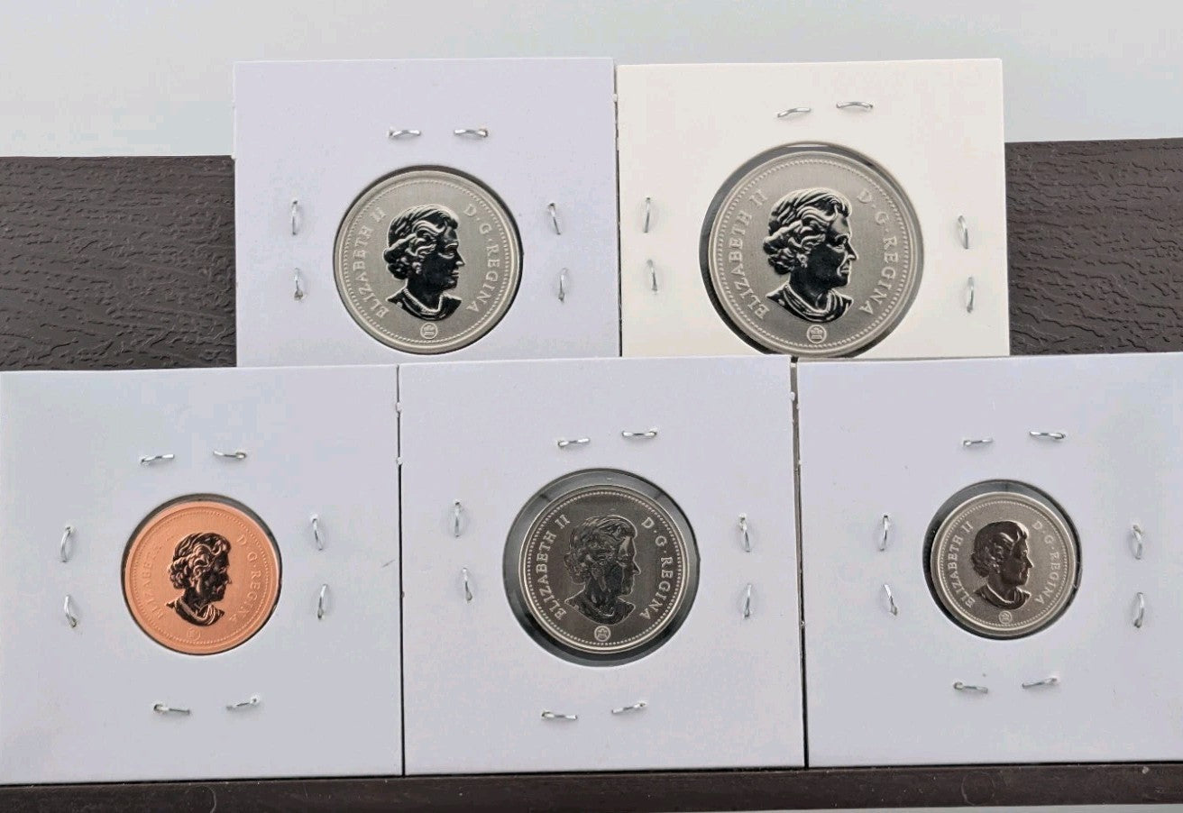 2011 Canada Specimen 5-Coin Set (1¢–50¢) - Small Denominations1