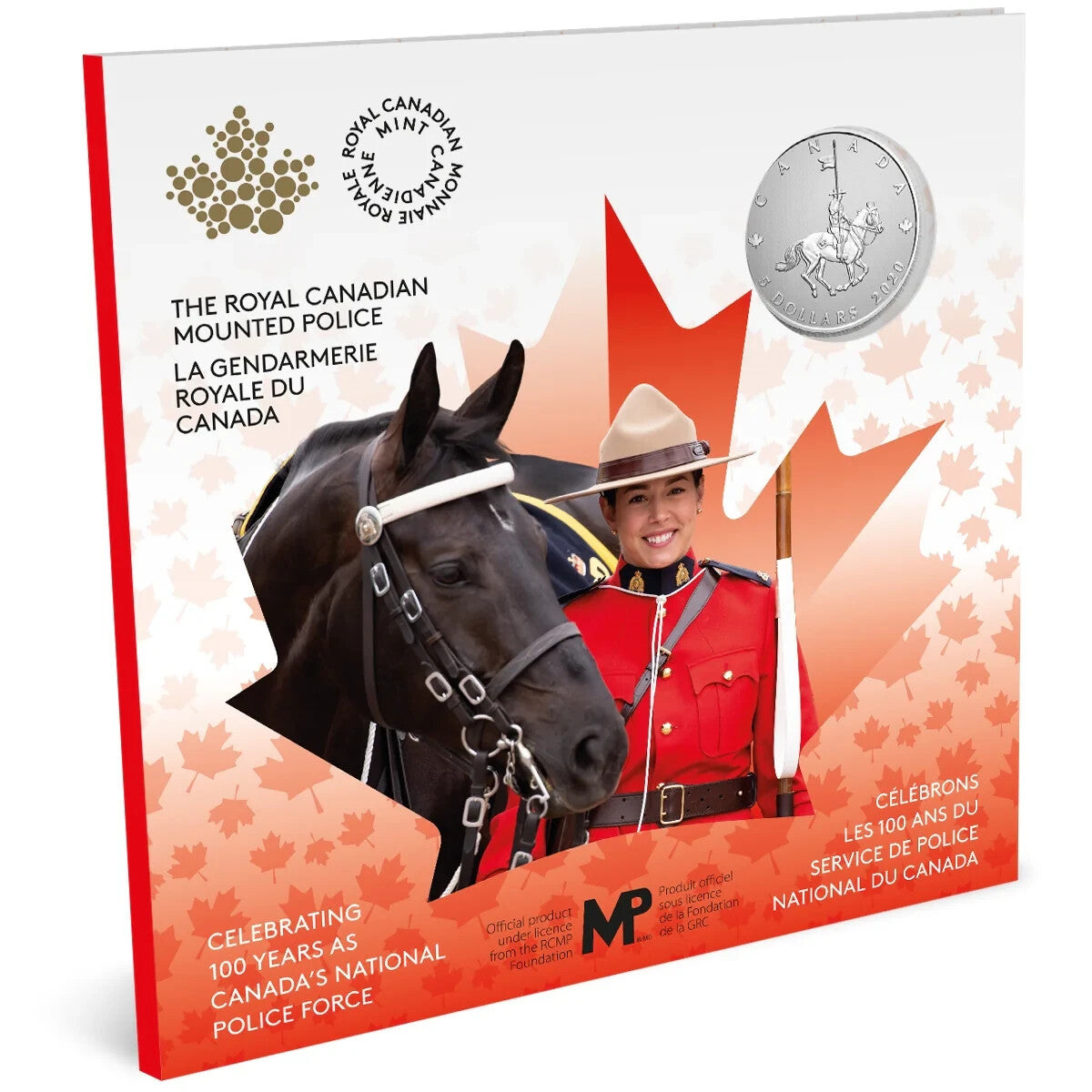 2020 Canada $5 .9999 Silver - 100 Years of the RCMP Canada's National Police0